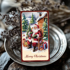 Vintages Weihnachtswaschpapier des Weihnachtsmanns Seidenpapier