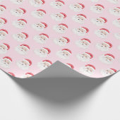 Vintages Weihnachtswaschpapier Geschenkpapier (Ecke)