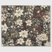 Vintages Weihnachtswrackpapier Geschenkpapier (Flach)