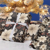 Vintages Weihnachtswrackpapier Geschenkpapier