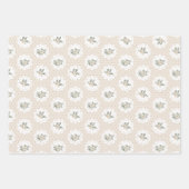 Vintages Weihnachtswrapping Paper Geschenkpapier Set (Vorderseite)