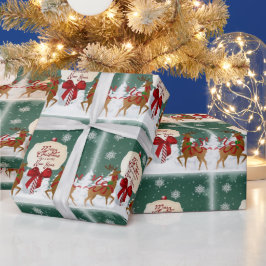 Vintages Weihnachtswrapping-Papier Geschenkpapier