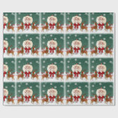 Vintages Weihnachtswrapping-Papier Geschenkpapier (Flach)