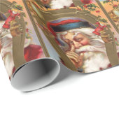 Vintages Weihnachtswrapping-Papier Geschenkpapier (Rolleneckpunkt)