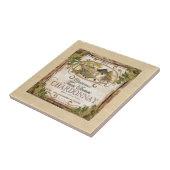 Vintages Weinetikett Fliese (Seite)