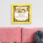 Vintages Weinetikett Leinwanddruck (Insitu (Wohnzimmer))