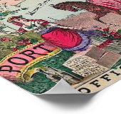 Vintages Weinetikett Poster (Ecke)