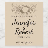 Vintages Weinkellersiegel Weinetikett (Einzelnes Label)