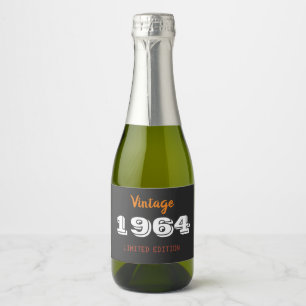 Vintages Weinlabel 1964 Limited Edition Schaumweinetikett