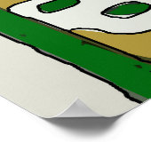 Vintages Weinposter Poster (Ecke)