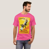 Vintages Weinposter T-Shirt (Vorne ganz)