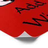 Vintages Weinposter Text bearbeiten Poster (Ecke)