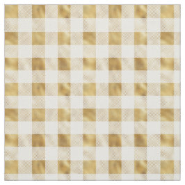 Vintages Weißes Buffalo Kariert Stoff