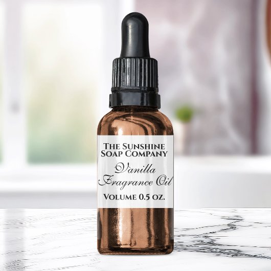 Vintages weißes Flaschenlabel wasserdicht Etiketten