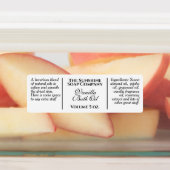 Vintages weißes Flaschenlabel wasserdicht Etiketten (Befestigt)