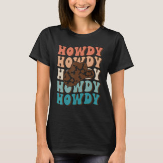 Vintages weißes Howdy Rodeo Western Süd T-Shirt