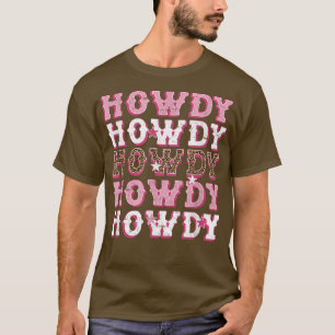 Vintages weißes Howdy Rodeo Western Süd T-Shirt