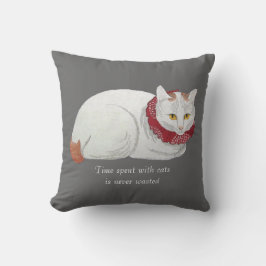 Vintages weißes japanisches kissen