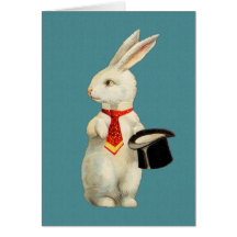 Vintages weißes Kaninchen