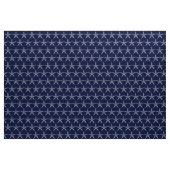 Vintages weißes Starfish-Monogramm-Küstenleinen Stoff (Yard (91,4 cm))