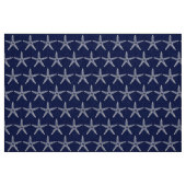 Vintages weißes Starfish-Monogramm-Küstenleinen Stoff (Fat Quarter (45,7 x 55,9 cm))