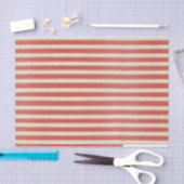 Vintages Weißstreifen-Weihnachtszettel Seidenpapier (Handwerk)