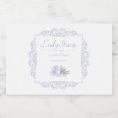 Vintages Weißwaschetikett Lebensmitteletikett (Einzelnes Label)