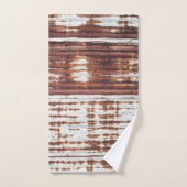 Vintages Wellblech Badhandtuch Set (Handtuch)