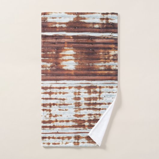 Vintages Wellblech Badhandtuch Set (Handtuch)