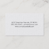 Vintages Wellenmuster Visitenkarte (Rückseite)