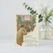 Vintages Weltkrieg-Weihnachten Feiertagspostkarte (Stehend Vorderseite)