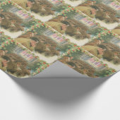 Vintages Weltkrieg-Weihnachten Geschenkpapier (Ecke)