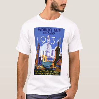 Vintages Weltmesse-Chicagot-shirt 1934 T-Shirt