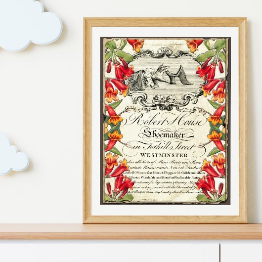 Vintages Werbeplakat Fotodruck