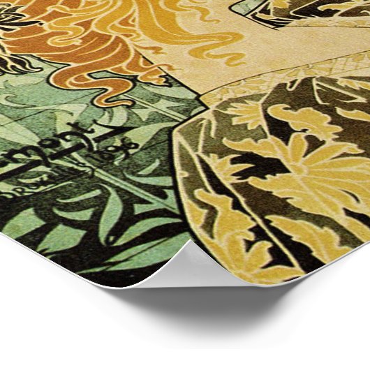 Vintages Werbeplakat Französisch Poster (Ecke)