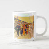 Vintages Werbeplakat für den Londoner Untergrund Jumbo-Tasse (Rechts)