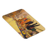 Vintages Werbeplakat für den Londoner Untergrund Magnet (Rechte Seite)