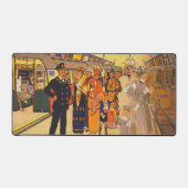 Vintages Werbeplakat für den Londoner Untergrund Schreibtischunterlage (Vorderseite)