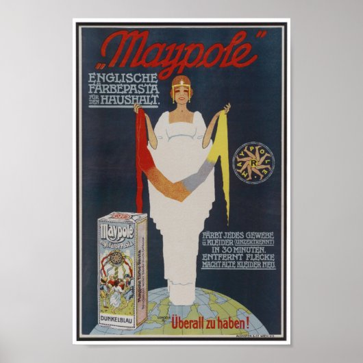 Vintages Werbeplakat für deutsche Pasta Poster (Vorne)