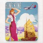 Vintages Werbeplakat für Northwest Airlines Mousepad (Vorne)