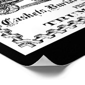 Vintages Werbeplakat für Unternehmen Poster (Ecke)