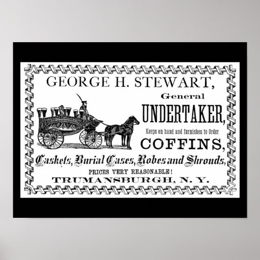 Vintages Werbeplakat für Unternehmen Poster (Vorne)