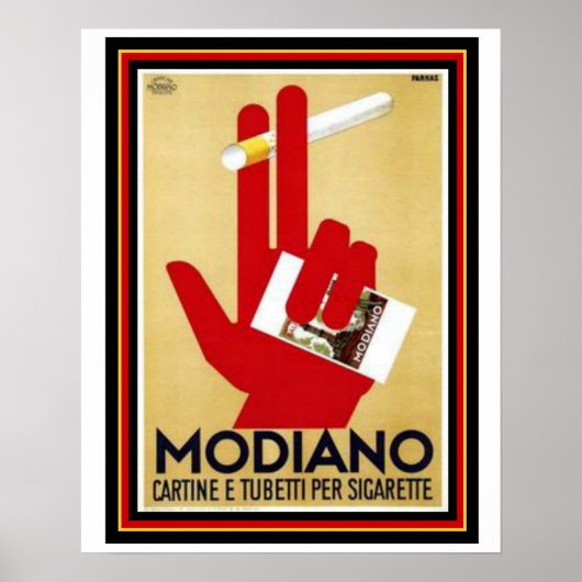 Vintages Werbeplakat "Modiano" 16 x 20 Poster (Vorne)