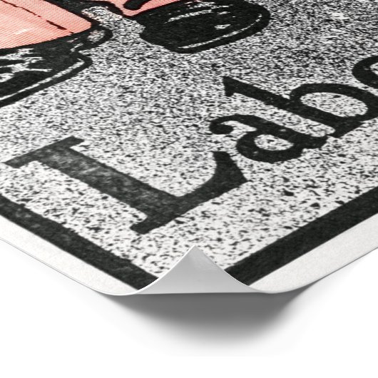 Vintages Werbeplakat Poster (Ecke)