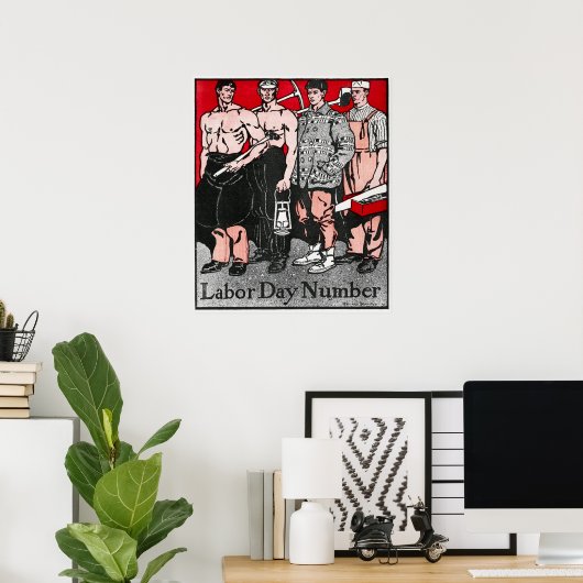 Vintages Werbeplakat Poster (Heimbüro)