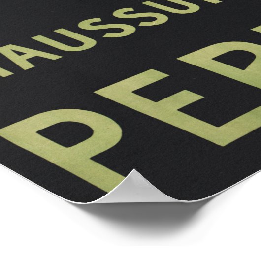 Vintages Werbeplakat Poster (Ecke)