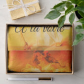 Vintages Werbezettel Seidenpapier (Geschenk)
