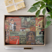 Vintages Werbezettel Seidenpapier (Geschenk)