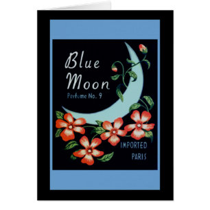 Vintages Werbungs-Plakat für blauen Mond