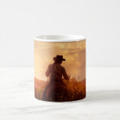 Vintages Western Cowboy-Portrait Kaffeetasse (Mittel)